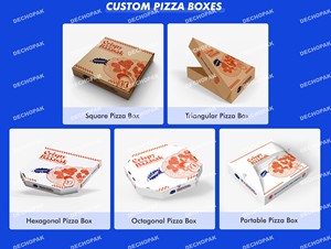 Cajas de <span class=keywords><strong>Pizza</strong></span> Octogonales Italianas con Logotipo Personalizado, Caja de <span class=keywords><strong>Pizza</strong></span> de Cartón Corrugado Resistente a la Grasa, Diseño de 8, 10, 12, 14 y 16 Pulgadas - Product Image 5