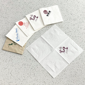 Tùy Chỉnh Nhà Hàng Khăn Giấy Khách Sạn Thanh Quán Cà Phê Trinh Gỗ Bột Giấy 2/3/4 Ply Mặt Mô Giấy Khăn Ăn Với Logo - Product Image 1