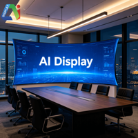 Écran LED incurvé flexible créatif de qualité diffusion AI, 8K, IP65, garantie 2 ans, mur vidéo P1.2-P2.5, 7680Hz, 1000 nits, studio