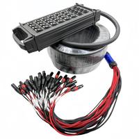 Cable de audio multipolar Xput Studio Snake de 16, 20, 24, 32 canales, cable XLR de 50 m con revestimiento de PVC y conectores XLR estándar para escenario
