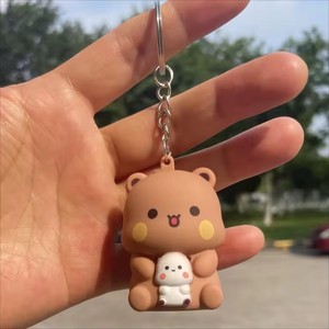 Portachiavi Bubu e Dudu, Orsetto Panda Yier che Dice <span class=keywords><strong>Ti</strong></span> Amo, Giocattolo Sonoro Luminoso, Statuette Anime, Ornamento per Telefono, Decorazione per Borsa, Regalo per Coppie - Product Image 3