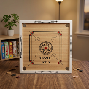 2025 recién llegado, tablero de carrom de madera hecho a mano de tamaño mediano, Material de juego de mesa de entrenamiento para interiores - Product Image 3