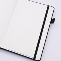 Carnet A5 personnalisable avec logo, sangles, pages lignées, bloc-notes en cuir à changement de couleur avec fermeture à fil.