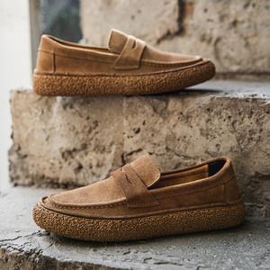 Zapatos de Gamuza de Cuero Genuino, Zapatos de Moda Británica para Hombre, Mocasines Transpirables para Conducir - Product Image 5