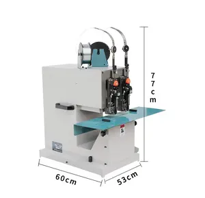 Grapadora de alambre de doble cabezal 8703H con cabezales de costura Hohner, máquina de encuadernación eléctrica para gran oferta