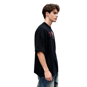 TKAN636D Fabricant Logo personnalisé 100% coton T-shirts streetwear à épaules tombantes Designer T-shirt surdimensionné lourd pour hommes - Product Image 1