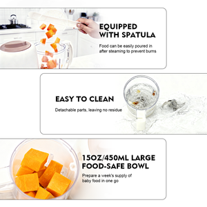 Licuadora para Bebé, <span class=keywords><strong>Vaporera</strong></span> de Alimentos Nutribuller, Calentador de Biberones Portátil, Procesador de Alimentos para Bebés - Product Image 4