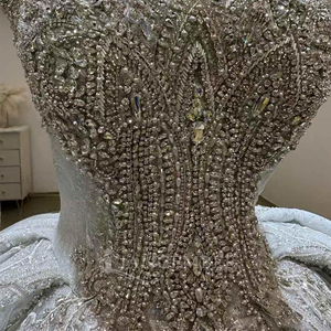 Vestido de Novia Romántico Estilo Princesa con Espalda de Encaje y Cuentas, Vestido de Novia Lsjj67 - Product Image 5