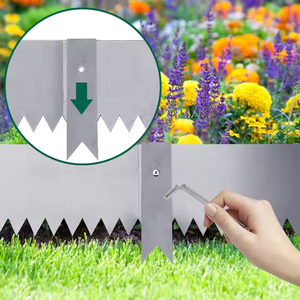 Borde de Jardín de Acero Corten Resistente a la Oxidación, Plegado, de Una Sola Pieza, Fácil de Instalar, Duradero, para Jardines y Céspedes - Product Image 2