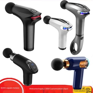 Pistola de masaje facial inalámbrica, masajeador muscular de percusión de tejido profundo, batería recargable - Product Image 6