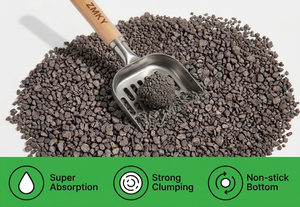Litière pour chat en fibre de bambou à absorption de 500 % - Anti-humidité et anti-moisissure |   Testé CTI, agglomération en 1 seconde |   ZMKY Écologique - Product Image 3