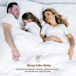 Manta de plumón de ganso de alta potencia, relleno de plumas, comodidad Natural - Product Image 6