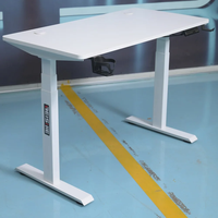 Nouvelle table électrique réglable en hauteur à double moteur, table de bureau pour ordinateur portable, table de travail électrique