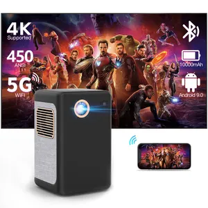 Manufacturer Built In Battery Mini Portable Video Projector 1080P Android LCOS Wireless Full HD Home Cinema Office Meeting