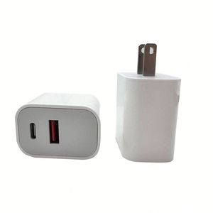 Wholesale 20W PD Phone Charger Fast Charging USB Type C Wall Charger A+C Port Travel <b>Adapter</b> - Product Image 1