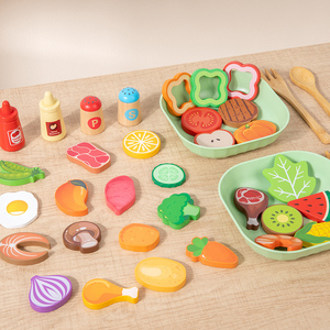Juego de Juguetes de Madera <span class=keywords><strong>Shara</strong></span>, Simulación de Cocina de Verduras, Juguetes Educativos para Niños y Niñas - Product Image 5
