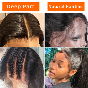 Bán Buôn 12A Đóng Cửa Nguyên Liệu Tóc Giả Tóc Con Người Sâu Sóng Ombre 1B 613 Tóc Vàng <span class=keywords><strong>Bob</strong></span> Trong Suốt Thụy Sĩ Ren Phía Trước 13X6 HD 613 Đầy Đủ Tóc Giả - Product Image 2