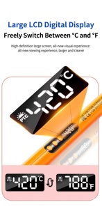 3.7V USB Rechargeable Cordless Soldering Iron <b>Kit</b> Portable Wireless Digital LED Display <b>Electric</b> Welding Pen <b>Kit</b> with Rosin Tips - Product Image 4