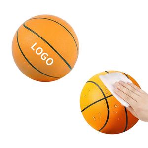 Wholesale Children's <b>Gift</b> Basketball Ball Soft PU Foam <b>Small</b> Toy 21cm Silent Indoor Sport Ball for Kids - Product Image 1