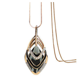 Collar de Moda para <span class=keywords><strong>Mujer</strong></span>, de Alta Gama, Ligero y Lujoso, Diseño Único y Versátil, Colgante Otoñal - Product Image 3