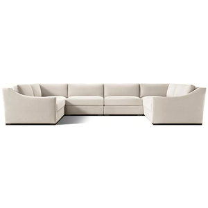 Elegante Set di Divani <span class=keywords><strong>Modena</strong></span> con Braccioli Inclinati, Divano Componibile per Interni di Edifici Commerciali, Cuscini in Tessuto Personalizzabili per Hotel e Ville - Product Image 5
