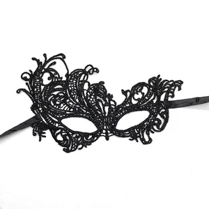 Hot Sale Halloween Masquerade Costume Ball Fancy Dress Masks Sexy Lady Girl Party Black Eye Lace Face Mask