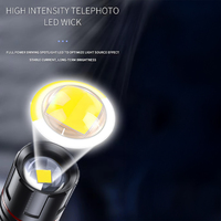 Lampe torche stylo en alliage d'aluminium personnalisable avec zoom et mise au point réglables, rechargeable USB-C, LED étanche, torche de poche pour infirmières