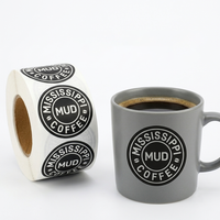 Etiquetas Adhesivas Personalizadas para Empaque de Tazas de Café, Resistentes al Calor y al Frío, Impermeables, Aptas para Congelador, Pegatinas de Plástico para Bebidas