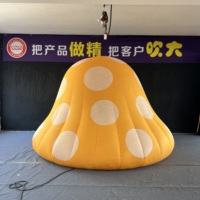 Champignon gonflable géant et coloré, modèle de plante simulée personnalisé pour la décoration paysagère des parcs à thème