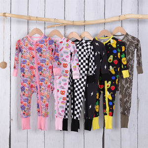 Vários Impressão De Bambu Pijama Do Bebê Marca Famosa Custom <span class=keywords><strong>Baby</strong></span> Bamboo <span class=keywords><strong>Romper</strong></span> Mystery Box Bamboo Sleepers - Product Image 6