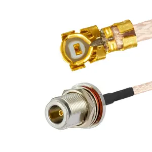 Câble coaxial Rf 50 Ohm N Type connecteur à bride mâle/femelle Mhf Ipex Rg178 câble de raccordement en queue de cochon