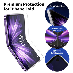 Protection d'écran en film hydrogel personnalisé, film TPU transparent HD pliable, protection d'écran pour iPhone 18 Fold Ultra, sans bulles - Product Image 2