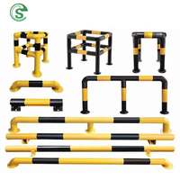 Garde-corps anti-collision de forme de U de barrière de stationnement de tuyau d'acier résistant pour l'allée de parking de garage d'école
