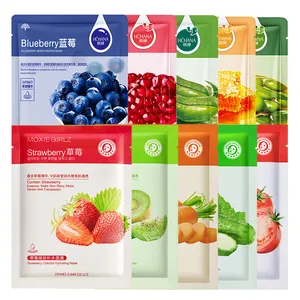 Cosméticos de etiqueta privada Hidratante Máscara facial no tejida Blanqueamiento Hoja hidratante Mascarilla facial para el cuidado de la piel - Product Image 6