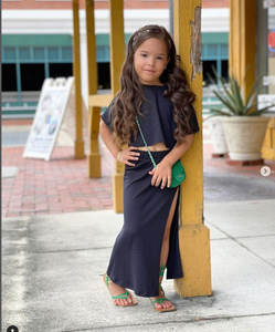 Nuevo Conjunto de Ropa de Verano Otoño 2022 para Niñas Pequeñas de 1 a 6 Años, Traje de 2 Piezas de Poliéster/Algodón Sólido - Product Image 2