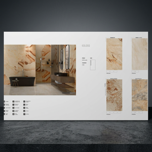 Losas de Porcelana con Aspecto de Mármol Blanco Carrara de 1200x2400mm para Salas de Estar de Lujo y Proyectos de Interiores, Piedra Sinterizada - Product Image 2
