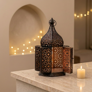 Wholesale Latest Style Metal <b>Moroccan</b> Lantern for Home and Weddings Tabletop <b>Decorations</b> - Product Image 2