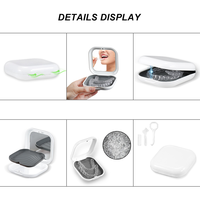 Boîte de rangement personnalisée pour appareil orthodontique IDEA GIFT, miroir transparent, étui pour aligneur dentaire, cadeau pour les soins bucco-dentaires, silicone ABS