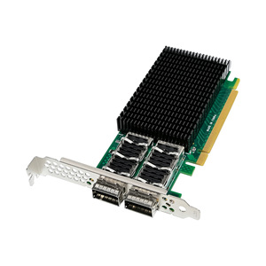อะแดปเตอร์เครือข่าย Speed Bridge ConnectX-5 PCIe x16 แบบคู่ 100G QSFP28 สำหรับเซิร์ฟเวอร์  การ์ดภายในแบบสมาร์ท 10 กิกะบิต - Product Image 1