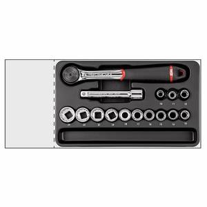 Milwaukee Socket Wrench Set 1/2 In Chrome Vanadium Steel <b>Tools</b> Only <b>Kit</b> 37x28x8cm - Product Image 1