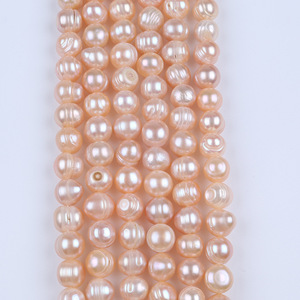 Poudre de perles d'eau douce naturelles 10-11 mm, blanches et violettes, pour la création de bijoux faits main avec matériau ABS, Zhuji - Product Image 3