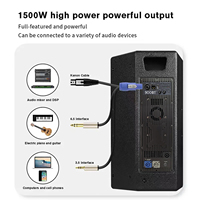 Module d'amplificateur de puissance numérique de classe D Pro 1500W (pic 1000W RMS) continu avec Bluetooth pour subwoofer, haut-parleur DIY, système home cinéma