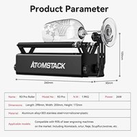 Module de machine de gravure laser rotative Atomstack R3 Pro amélioré avec cadre de support séparable et tours d'extension
