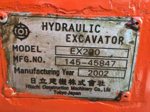 Meilleure vente Hitachi EX200 pelle sur chenilles hydraulique 2010 modèle 0.8m godet 19500kg poids fabriqué au Japon roulement d'occasion - Product Image 6