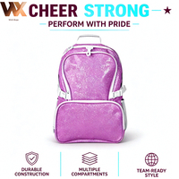 Sac à dos personnalisé pour gymnastique, danse, cheerleading, avec logo brodé, nom, strass, pour équipes, propriétaires de clubs, filles, mères de cheerleaders