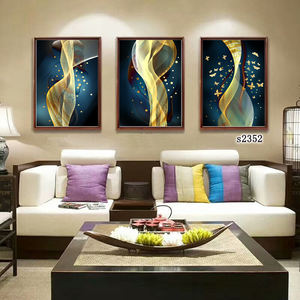 Cristal porcelaine mur Art encadré salon peintures murales abstraites oeuvre décorative paysage moderne peinture à l'huile - Product Image 4