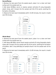 Тест-набор MR 4-в-1 для одновременного определения инфекционных заболеваний: ВИЧ, ВГЦ, ВГБ, Сифилис. Медицинский тест за 15 минут. - Product Image 3