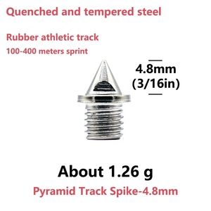 4.8mm 3/16 "Longueur Track and Field Spikes Pyramid Shoes Spike Remplacements Acier haute dureté pour Track Sprint <span class=keywords><strong>Cross</strong></span> Country - Product Image 2