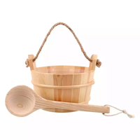 Meilleure vente de seaux et cuillères en bois pour sauna, minuteur à sable, lampes d'explosion, accessoires de sauna