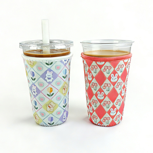 ปลอกหุ้มแก้วกาแฟแบบเก็บความเย็น ทำจากนีโอพรีน พิมพ์ลายแบบซับลิเมชั่น ขนาด 22-24 ออนซ์ รับทำโลโก้ตามสั่ง (OEM) - Product Image 2